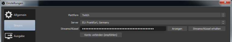 Fehler Beim Laden Der Kanalinformationen Für Twitch Obs Step by step Twitch Kanal einrichten | streamer-werden.de